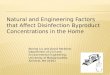 Natural and Engineering Factors that Affect Disinfection Byproduct  Concentrations in the Home