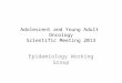 Adolescent and Young Adult  Oncology Scientific Meeting 2013
