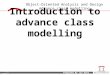 Introduction to advance class  modelling