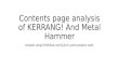 Contents page analysis of KERRANG! And Metal Hammer
