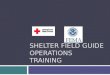 Shelter Field Guide operations Training