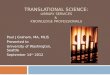 Translational Science: Library Services &  Knowledge Professionals
