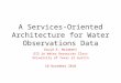 A Services-Oriented Architecture for Water Observations Data