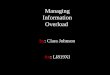 Managing Information Overload  by : Clara Johnson for :  LI819XI