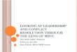 Looking at Leadership and Conflict Resolution through the Lens of MBTI
