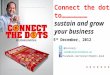 Connect the dots to………………… sustain and grow   your business
