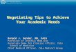 Negotiating Tips to Achieve Your Academic Needs