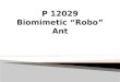 P 12029 Biomimetic  “Robo”  Ant