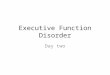 Executive  Function Disorder