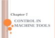 Control in Machine Tools