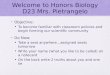 Welcome to Honors Biology D23 Mrs. Pietrangelo