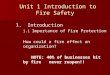Unit 1 Introduction to Fire Safety