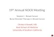 19 th  Annual NOCR Meeting