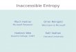 Inaccessible Entropy