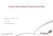 Talent Branding Community Site