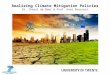 Realizing Climate Mitigation Policies Dr. Cheryl de Boer & Prof. Hans Bressers