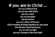 If you are in Christ …
