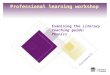 Professional learning workshop