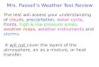 Mrs.  Passell’s  Weather Test Review