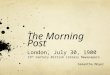 The Morning Post London, July 30, 1900