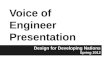 Voice of Engineer Presentation