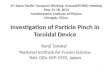 Investigation of Particle Pinch in  Toroidal  Device