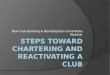 steps toward chartering and reactivating a Club