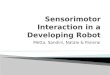 Sensorimotor  Interaction in a Developing Robot