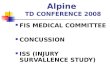 Alpine  TD CONFERENCE 2008