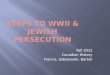 Steps to WWII & Jewish Persecution
