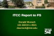 ITCC Report to FS