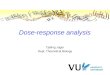Dose-response analysis