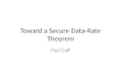 Toward a Secure Data-Rate Theorem