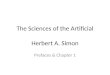 The Sciences of the Artificial Herbert A. Simon