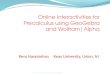 Online Interactivities for  Precalculus  using  GeoGebra  and  Wolfram|Alpha