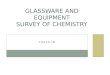 Glassware and Equipment Survey of Chemistry