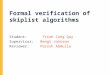 Formal verification of skiplist algorithms