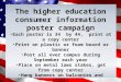 The higher education consumer information poster campaign