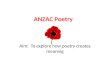 ANZAC Poetry