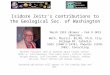Isidore Zeitz’s  contributions to the Geological Soc.  o f Washington