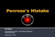 Penrose’s Mistake
