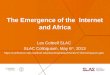 The Emergence of the  Internet and Africa