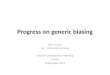 Progress on generic biasing