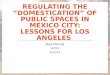 Regulating the “Domestication” of Public Spaces in Mexico City: Lessons for Los Angeles