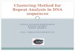 Clustering Method for Repeat Analysis in DNA sequences