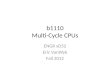 b1110 Multi-Cycle CPUs