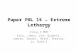 Paper PBL 15 – Extreme Lethargy