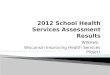 2012 School Health Services Assessment Results