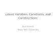 Latent Variables, Constructs, and Constructions