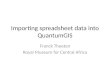 Importing spreadsheet data into  QuantumGIS